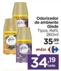 Carrefour Odorizador de ambiente Glade Tipos, Refil oferta