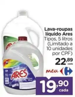 Carrefour Lava-roupas liquido Ares Tipos oferta