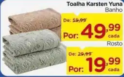 Carrefour Toalha Karsten Yuna oferta
