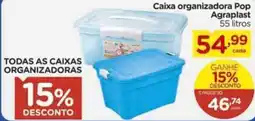 Carrefour Caixa organizadora Pop Agraplast oferta