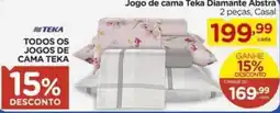 Carrefour Jogo de cama Teka Diamante Abstra oferta