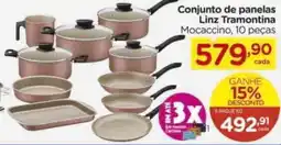 Carrefour Conjunto de panelas Linz Tramontina Mocaccino oferta