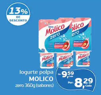 Cometa Supermercados logurte polpa molico zero oferta