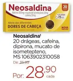 Drogarias Carrefour Neosaldina oferta