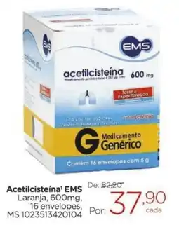 Drogarias Carrefour Acetilcisteína ems laranja oferta