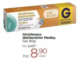 Drogarias Carrefour Diclofenaco dietilamônio medley gel oferta