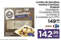 Carrefour Carrefour - lombo de bacalhau morhua original oferta