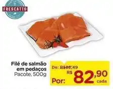 Carrefour Frescatto - filé de salmão em pedaços oferta