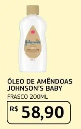 Óleo de amêndoas johnson's baby
