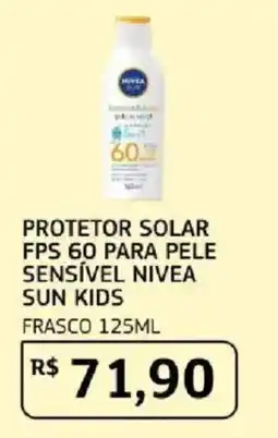 Assaí Atacadista protetor solar fps 60 para pele sensível nivea sun kids oferta