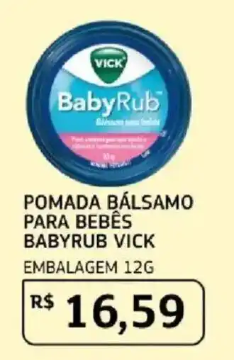 Assaí Atacadista Pomada bálsamo para bebês babyrub vick oferta