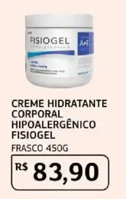 Assaí Atacadista Creme hidratante corporal hipoaLergênico fisiogel oferta