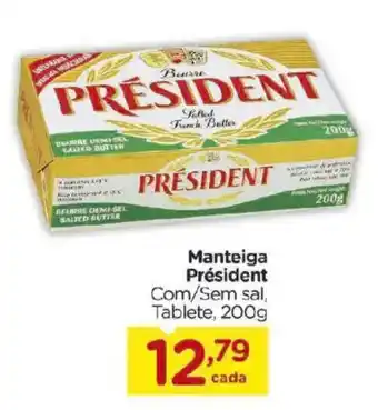Manteiga Président Com/Sem sal, Tablete