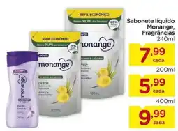 Carrefour Bairro Sabonete líquido Monange, Fragrâncias oferta
