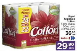 Carrefour Bairro Papel higiênico cotton oferta