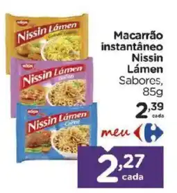 Carrefour Bairro Macarrão instantâneo Nissin Lámen Sabores oferta