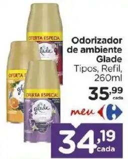 Carrefour Bairro Odorizador de ambiente Glade Tipos, Refil oferta