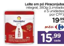 Carrefour Bairro Leite em pó Piracanjuba integral oferta