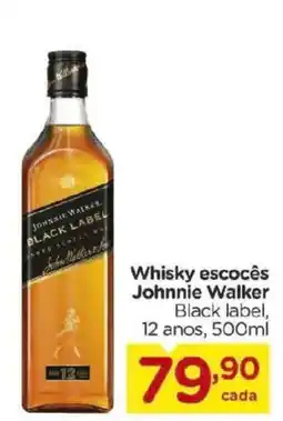 Carrefour Bairro Whisky escocês Johnnie Walker Black label oferta