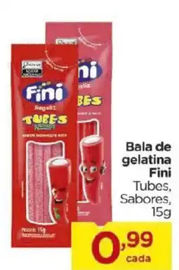 Carrefour Bairro Bala de gelatina Fini Tubes, Sabores oferta