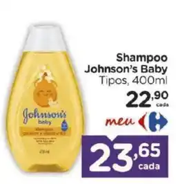 Carrefour Bairro Shampoo Johnson's Baby Tipos oferta