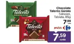 Carrefour Bairro Chocolate talento garoto sabores oferta