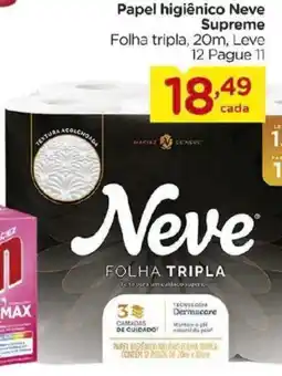 Carrefour Bairro Papel higiênico Neve Supreme oferta