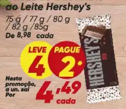 Dia ao Leite Hershey's oferta
