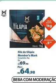 Sam's Club Vale - filé de tilápia oferta