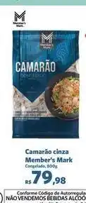 Sam's Club De - camarão cinza oferta