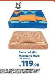 Sam's Club Slim - cama pet slim member's mark oferta