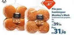 Sam's Club Tradicional - pão para hambúrguer oferta
