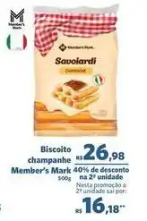 Sam's Club Rs - biscoito champanhe oferta