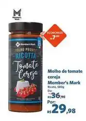 Sam's Club Olho - molho de tomate cereja oferta