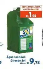 Sam's Club Girando sol - agua sanitária oferta