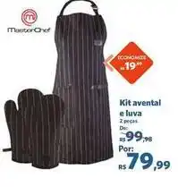 Sam's Club Mister chef - kit avental e luva oferta