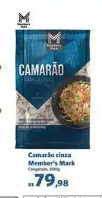 Sam's Club Member's mark - camarão cinza oferta