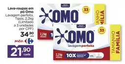 Carrefour Omo - lava-roupas em po oferta