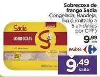 Carrefour Sadia - sobrecoxa de frango oferta