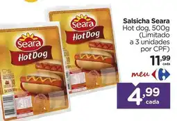 Carrefour Seara - salsicha oferta