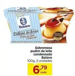 Carrefour Batavo - sobremesa pudim de leite condensado oferta