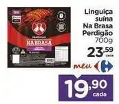 Carrefour Perdigão - linguiça suína na brasa oferta