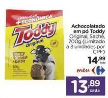 Carrefour Toddy - achocolatado em po oferta