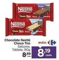 Carrefour Nestlé - chocolate choco trio oferta