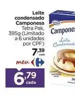 Carrefour Camponesa - leite condensado oferta