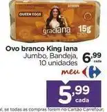 Carrefour Jumbo - ovo branco king lana oferta