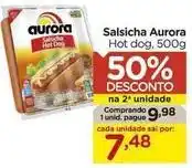 Carrefour Aurora - salsicha oferta