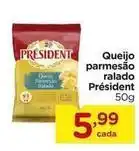 Carrefour President - queijo parmesão ralado oferta