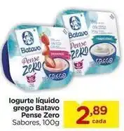 Carrefour Batavo - logurte líquido grego pense zero oferta