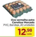 Carrefour Carrefour - ovo vermelho extra mercado oferta